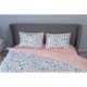 Ardesto Bedding set 1.5 Gloria, sateen, duvet cover160x220cm, bed sheet 160x220cm, pillowcases (2) 50x70cm, 100% cotton, cats peach