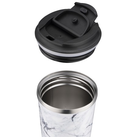 Ardesto Travel mug Marmo, 360ml, stainless steel