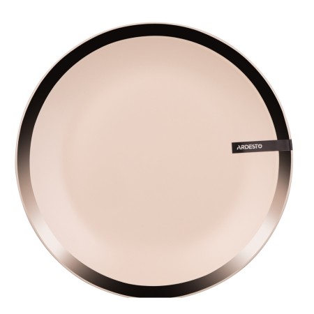 Ardesto Dinner plate Liguria Cream, 26cm, ceramics, creamy