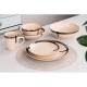 Ardesto Dinner plate Liguria Cream, 26cm, ceramics, creamy