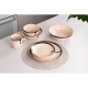 Ardesto Dinner plate Liguria Cream, 26cm, ceramics, creamy