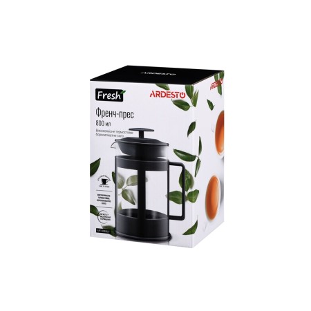 ARDESTO French press  Fresh, 800 ml, black, plastic, glass