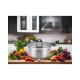 ქვაბი მეტალის 6.5ლ 26x13სმ მინის და მეტალის თავსახურით ARSHIA SS478-3081 26481