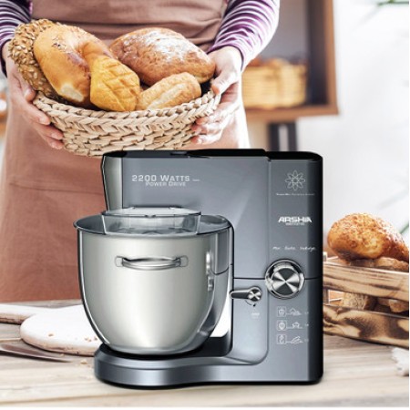 მიქსერი ჯამიანი 2200ვტ 10ლტ ნაცრისფერი SM014-2745 26275 ARSHIA