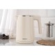 Ardesto Electric kettle, 1L, double-walled, Strix, beige