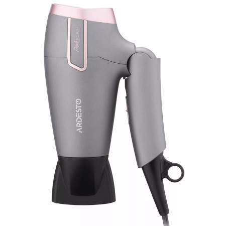 Ardesto Hair Dryer Pink Touch, 2000W, 2 speeds, 2 heat setting, foldable handle, gray+pink