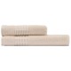 Ardesto Terry towel set Lotus, 50х90cm, 70х140cm, 2pcs, 100% cotton, ivory