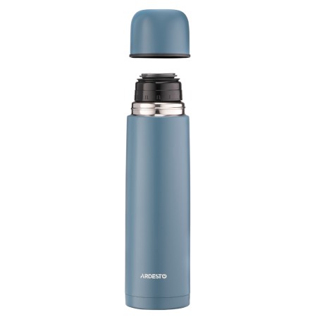 Ardesto Vacuum flask Bright City, 1000ml, stainless steel, dark blue