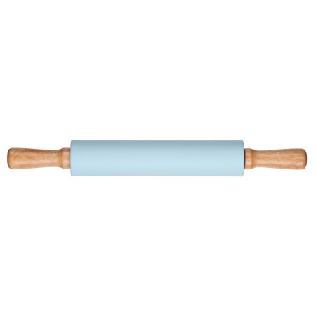 Ardesto Rolling Pin Tasty baking , blue, 43,5 cm, silicone, wood.