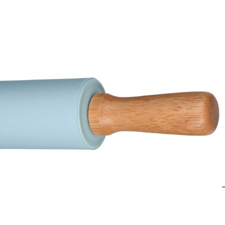 Ardesto Rolling Pin Tasty baking , blue, 43,5 cm, silicone, wood.