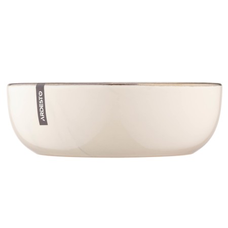 Ardesto Soup plate  Marmo, 19cm, ceramics, beige