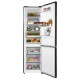 Ref ARDESTO with bottom freezer, 201.8x59.5x66, ref-256L, freez.-122L, 2doors, A+, NF, display ext, fresh zone, black