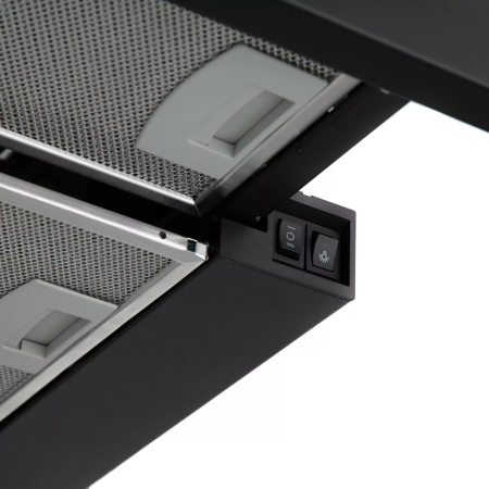 ჩასაშენებელი გამწოვი Ardesto HT-F700MBL, 450m³/h, Built In Hood, Black