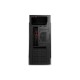 2E Computer case ALFA (E190-3U) MidT,2xUSB2.0,1xUSB3.0, steel (side panel), without PSU, black