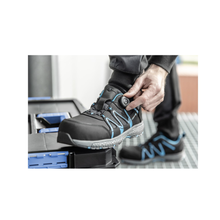 HT5K575-42 სამუშაო ფეხსაცემელი 42 SCHMUTTER safety shoes ADVANCED S1P SRC dark grey/blue 42