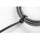 HT2C710 პლასტმასის ხამუთი შავი 4.8 x 200 mm, 100 pcs, Black