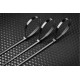 HT2C710 პლასტმასის ხამუთი შავი 4.8 x 200 mm, 100 pcs, Black